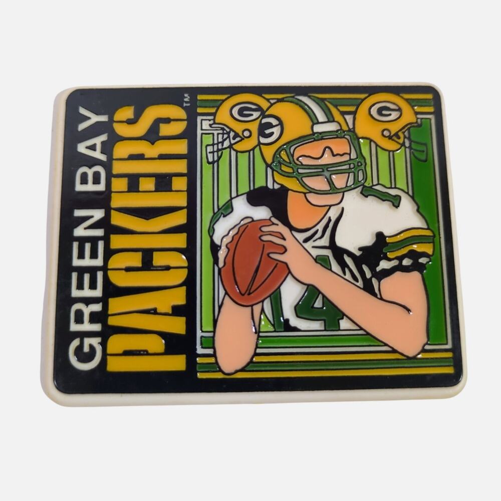 1992 Team NFL Green Bay Packers Fridge Magnet Logo Collectible Vintage 2x3"